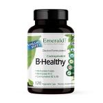 EMERALD LABS B-Healthy - Vegan Vitamin B Complex - Includes Methylated Folic Acid & Full Spectrum B Vitamins - Supports Immune, Brain & Heart Health* - 120 Vegetable Capsules