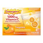Emergen-C 1000mg Vitamin C Immune Support Powder Tangerine 30CT includes Zinc, Manganese, 7 B Vitamins and Electrolytes for Back to School Essentials