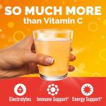 Emergen-C 1000mg Vitamin C Immune Support Powder Tangerine 30CT includes Zinc, Manganese, 7 B Vitamins and Electrolytes for Back to School Essentials