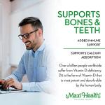 Maxi Health Kosher Vitamin D3 2000IU - Highly Absorbable Vitamin D Supplements for Healthy Immune Response, Calcium Absorption, Teeth & Bone Health - D3 Vitamin 2000 IU -180 Tablets