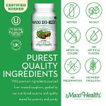 Maxi Health Kosher Vitamin D3 2000IU - Highly Absorbable Vitamin D Supplements for Healthy Immune Response, Calcium Absorption, Teeth & Bone Health - D3 Vitamin 2000 IU -180 Tablets