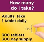 Nature Made Multivitamin For Him with No Iron, Mens Multivitamins for Daily Nutritional Support, Multivitamin for Men, 300 Tablets, 300 Day Supply