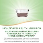 Nature's Way Liquid Iron, 100% Daily Value, 18 mg Iron as Ferric Glycinate per Serving, No Sugar Added, Berry Flavored, 16 Fl Oz (Packaging May Vary)