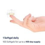 Puritan's Pride Vitamin E 184mg (400 IU) with Selenium 50mcg, Vitamin Supplement For Immune System and Antioxidant Health Support, 3 Month Supply, 100 Rapid Release Softgels