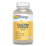 Solaray Calcium Citrate 1000mg - Chelated Calcium Supplement - Supports Bone Strength and Healthy Teeth - Easy to Digest - 60-Day Guarantee, Vegan - 60 Servings, 240 VegCaps