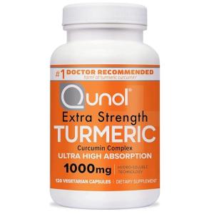 Qunol Turmeric Curcumin Extra Strength Capsules, 120 Count