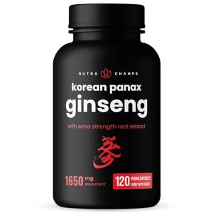 120 Vegan Capsules of NutraChamps Red Ginseng