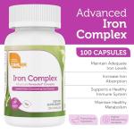 Zahler - Iron Supplement with Vitamin C - Capsule Iron Pills for Women and Men - High Absorption, Easy on Stomach, Kosher Ferrous Iron Supplements with Vitamins C, B12, Folate & More - 100 Count