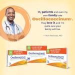 Boiron Oscillococcinum for Relief from Flu-Like Symptoms of Body Aches, Headache, Fever, Chills, and Fatigue - 12 Doses