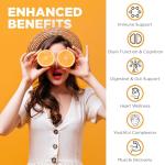 Nutrivein Premium Liposomal Vitamin C Supplement 1650mg - 180 Caps: High-Absorption High Dose Vitamin C Capsules for Whole-Body Defenses & Overall Well-Being