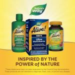 Nature's Way Alive! Men's Daily Ultra Multivitamin, High Potency Formula, Promotes Heart & Muscle Function*, with Methylated Vitamin B12, Gluten Free, 60 Tablets