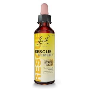 Bach RESCUE REMEDY Dropper 20mL, Natural Stress Relief, Homeopathic Flower Essence, Vegan, Gluten & Sugar-Free, Non-Habit Forming