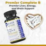 Premier Research Labs Complete B - Vitamin B Complex Supplement for Optimal Health | Vitamin B Supplement with Biotin | 9 Active B Vitamins | for Liver, Energy & Brain Support - 60 Capsules