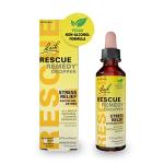 RESCUE Bach Remedy Dropper 20mL, Natural Stress Relief, Homeopathic Flower Essence, Vegan, Gluten & Sugar-Free, Non-Habit Forming (Non-Alcohol Formula)