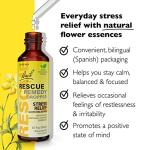 RESCUE Bach Remedy Dropper 20mL, Natural Stress Relief, Homeopathic Flower Essence, Vegan, Gluten & Sugar-Free, Non-Habit Forming (Non-Alcohol Formula)
