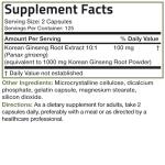 Bronson Korean Panax Ginseng Supports Energy, Endurance & Vitality + Memory and Mental Performance, 250 Capsules