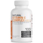 Bronson Natural Vitamin E Complex 400 I.U. Supplement (d-Alpha Tocopherol Plus d-Beta, d-Gamma, & d-Delta Tocopherols), Natural Antioxidant, 100 Softgels