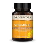 Dr. Mercola Vitamin E - Supports Healthy Skin & Antioxidant Status - Tocopherols and Tocotrienols Blend - Non-GMO, Gluten-Free & Soy-Free - 30 Capsules (30 Servings)