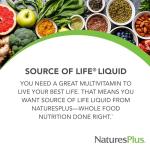 NaturesPlus Source of Life Liquid, Tropical Fruit - 30 fl oz - Multivitamin & Mineral Supplement - Gluten Free, Vegetarian - 30 Servings