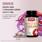 Jarrow Formulas Ultra Strength Methyl B-12, Dietary Supplement for Cellular Energy Production, 100 Tropical-Flavored Chewable Tablets, Up to a 100 Day Supply