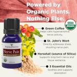 Forces of Nature Nerve Pain Management, Organic Topical Relief for Neuropathy & Nerve Discomfort, Homeopathic Medicine Supports Relief from Shooting Pains for Back, Hands, Legs and Feet, .37 fl oz