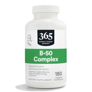 365 by Whole Foods Market, Vitamin B-50 Complex, Vegan, 180 Capsules