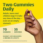 MegaFood Vitamin D3 Gummies 2000 IU (50 mcg) - Vitamin D Gummies Mixed Fruit Flavor, Bone, Muscle & Immune Support Supplement, Vegetarian, Gluten-Free, USDA Organic – 70 Gummies, 35 Servings