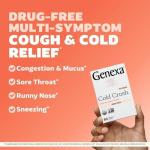 Genexa Cold Crush | Multi-Symptom Cough & Cold Relief for Adults | Delicious Organic Acai Berry Flavor | Certified Organic & Non-GMO | Homeopathic Remedy Made Clean | 60 Chewable Tablets