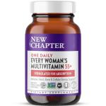 New Chapter Women’s Multivitamin 55+, Astaxanthin, B6, B12, D3, Vitamin C & Zinc, Immune, Heart, Cellular Energy, and Bone Support, Gentle on The Stomach, One Daily, Non-GMO, Gluten-Free, 72 Tablets