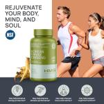 HMS Nutrition Korean Red Panax Ginseng 2000mg 120 Vegan Capsules Super Strength Extract NSF Certified Supplements, High Ginsenosides Supports Energy, Stamina, Performance and Clarity