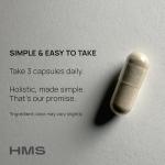 HMS Nutrition Korean Red Panax Ginseng 2000mg 120 Vegan Capsules Super Strength Extract NSF Certified Supplements, High Ginsenosides Supports Energy, Stamina, Performance and Clarity