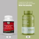 HMS Nutrition Korean Red Panax Ginseng 2000mg 120 Vegan Capsules Super Strength Extract NSF Certified Supplements, High Ginsenosides Supports Energy, Stamina, Performance and Clarity