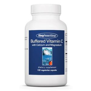 Allergy Research Group Buffered Vitamin C - Buffered Vitamin C 100mg per Serving, Ascorbic Acid Powder Capsules with Calcium Magnesium Complex, Immune Health - 120 Capsules