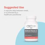 Allergy Research Group Buffered Vitamin C - Buffered Vitamin C 100mg per Serving, Ascorbic Acid Powder Capsules with Calcium Magnesium Complex, Immune Health - 120 Capsules