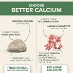 PlantFusion Vegan Calcium, Premium Plant Based Calcium (1000mg) Sourced from Icelandic Red Algae, Plus Magnesium, D3, K2, and Boron, 90 Vegan Tablets