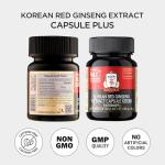 JUNG KWAN JANG Korean Red Ginseng Extract Capsule Plus - All-in-One Energy Support Vegan Supplements - No Caffeine & Non-GMO (30 Capsules)