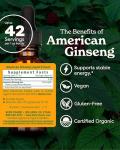 Organic American Ginseng Extract by Herb Pharm - 1oz