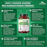 Organic Extra Strength Korean Panax Ginseng 8000 mg