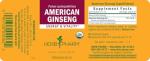 Organic American Ginseng Extract by Herb Pharm - 1oz