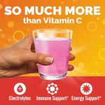 Emergen-C 1000mg Vitamin C Powder, with Antioxidants, B Vitamins and Electrolytes, Vitamin C Supplements for Immune Support, Caffeine Free Drink Mix, Raspberry Flavor - 60 Count/2 Month Supply