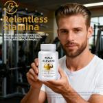 OQIV Male Enhancement Formula – Plant-Based Daily Support, Ginseng & Zinc – Helps Maintain Body Energy & Wellness |1 Box 60 Capsules