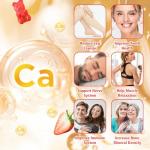 VCCHUYH Calcium Citrate Gummies 1200mg, Chewable Calcium Supplements for Women & Men, Sugar Free Calcium Gummies for Bone, Muscle & Immune Support, Strawberry Flavor 120 Count