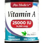 FITO MEDIC'S Lab - Vitamin a 25000 iu softgels - 250 Softgels- Ultra high Absorption, Healthy Skin & Eyes, Antioxidant Activity & Immune System Function.