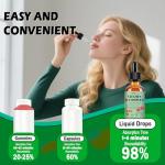 Vitamin B Complex Liquid Drops for Women Men & Kids, 15-in-1 VIT B Complex with Vitamin C B12 B6 B1 Niacin Folate Magnesium for Brain Nerve Neuropathy Energy Mood Health, Sublingual B-Complex Drops