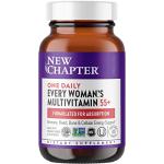 New Chapter Women’s Multivitamin 55+, Astaxanthin, B6, B12, D3, Vitamin C & Zinc, Immune, Heart, Cellular Energy, and Bone Support, Gentle on The Stomach, One Daily, Non-GMO, Gluten-Free, 48 Tablets