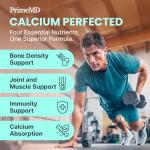 4-in-1 Calcium Supplements for Women and Men - Calcium with Vitamin D3 K2 5000 IU Supplement, 601mg per Serving - Gluten-Free, Vegan-Friendly (120 ct)