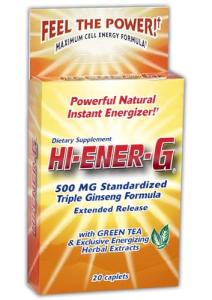 Hi-EnerG Triple Ginseng Energy Supplement, 500 mg, 20 servings