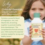 ChildLife Essentials Liquid Calcium Supplement for Kids - Baby Calcium with Magnesium, Zinc, and Vitamin D3 - Orange Flavor, 16 fl oz (1 Pack)