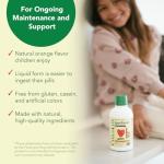 ChildLife Essentials Liquid Calcium Supplement for Kids - Baby Calcium with Magnesium, Zinc, and Vitamin D3 - Orange Flavor, 16 fl oz (1 Pack)