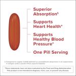 Qunol Mega Ubiquinol 100mg CoQ10, Superior Absorption, Patented Water and Fat Soluble Natural Supplement Form of Coenzyme Q10, Antioxidant for Heart Health, 100 Count Softgels